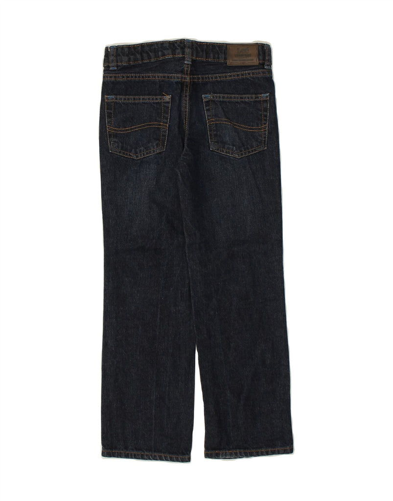 LEE Boys Straight Jeans 6-7 Years W23 L21  Navy Blue Cotton | Vintage Lee | Thrift | Second-Hand Lee | Used Clothing | Messina Hembry 