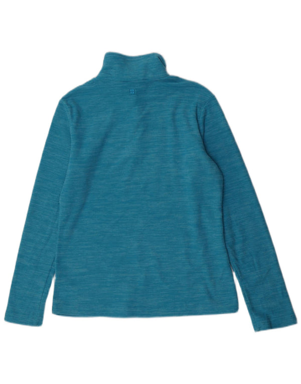 Mountain Warehouse Womens Fleece Jumper UK 10 Small Blue Flecked Sports
