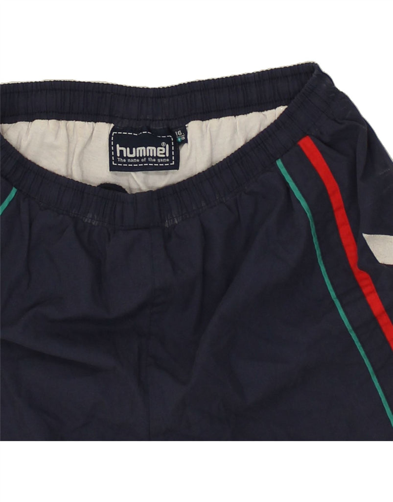 HUMMEL Boys Sport Shorts 15-16 Years Navy Blue | Vintage Hummel | Thrift | Second-Hand Hummel | Used Clothing | Messina Hembry 