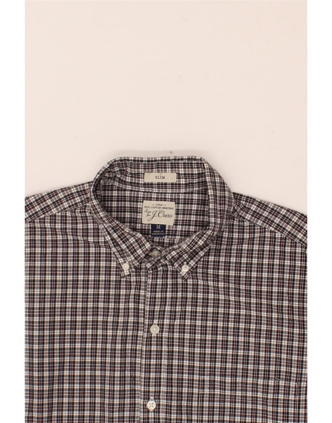 J. CREW Mens Shirt Medium Multicoloured Check Cotton Vintage J. Crew and Second-Hand J. Crew from Messina Hembry 