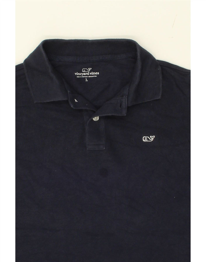 VINEYARD VINES Boys Polo Shirt 13-14 Years Navy Blue Cotton Vintage Vineyard Vines and Second-Hand Vineyard Vines from Messina Hembry 