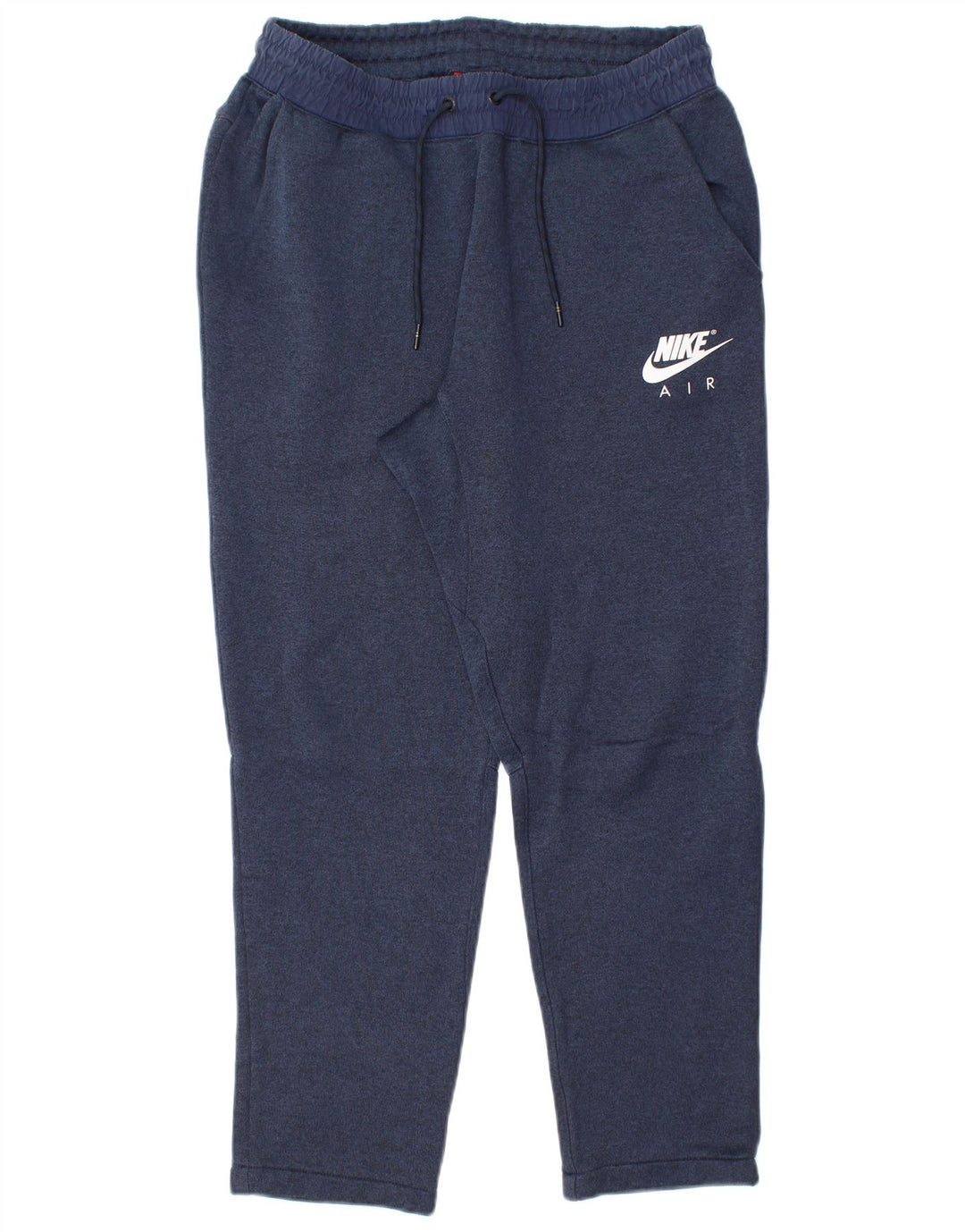 NIKE Womens Tracksuit Trousers UK 14 Medium  Navy Blue Cotton