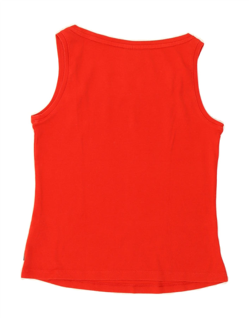 ADIDAS Womens Vest Top UK 14 Medium Red Cotton Vintage Adidas and Second-Hand Adidas from Messina Hembry 