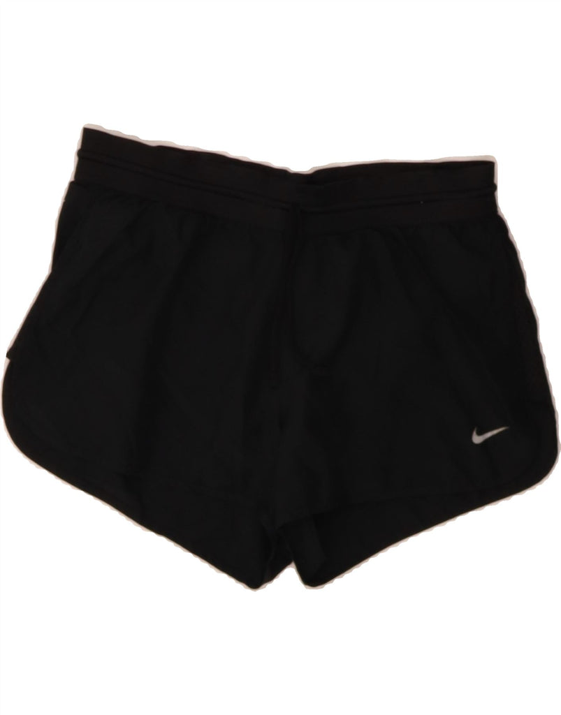 NIKE Womens Dri Fit Sport Shorts UK 8 Small  Black Polyester Vintage Nike and Second-Hand Nike from Messina Hembry 