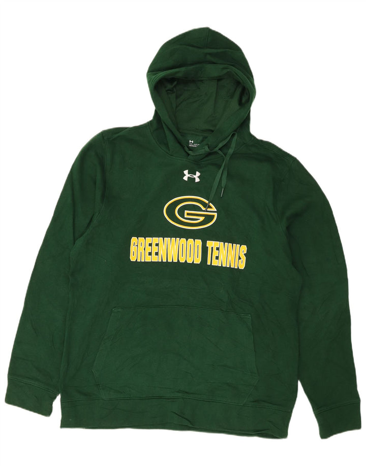 Under Armour Mens Graphic Hoodie Jumper Medium Green