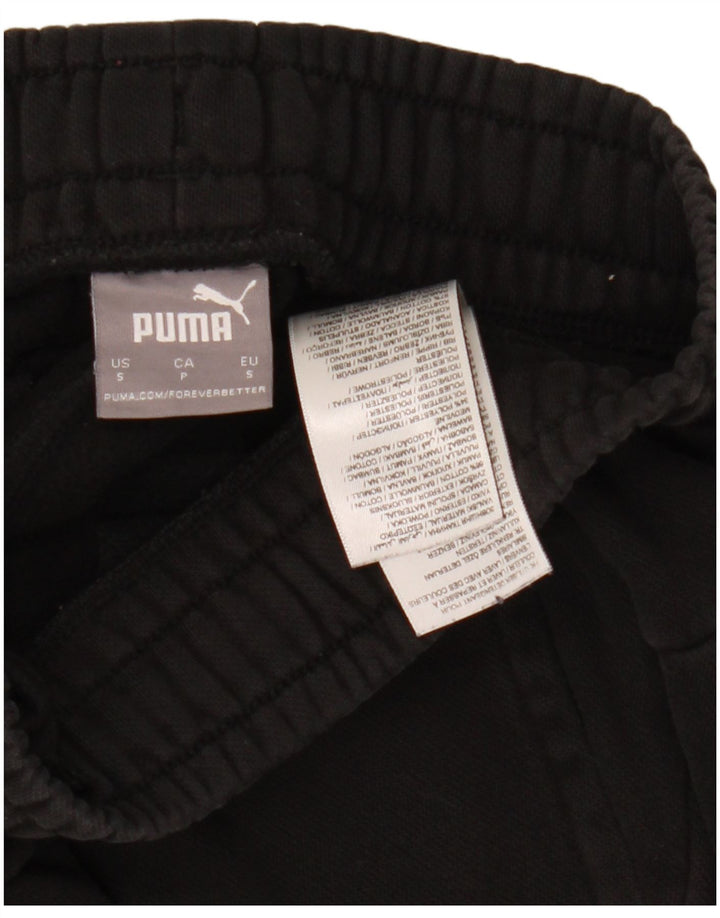 Puma Mens Tracksuit Trousers Joggers Small Black Cotton