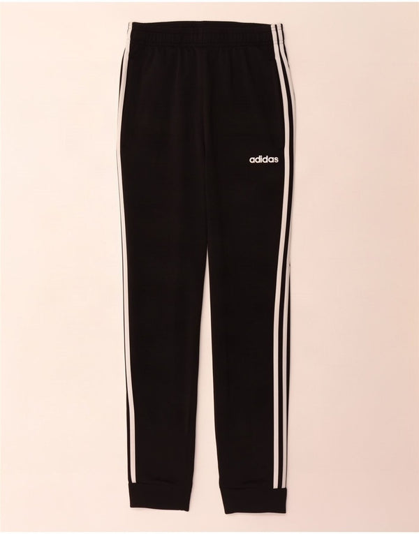 Adidas Mens Tracksuit Trousers Joggers Small Black Polyester