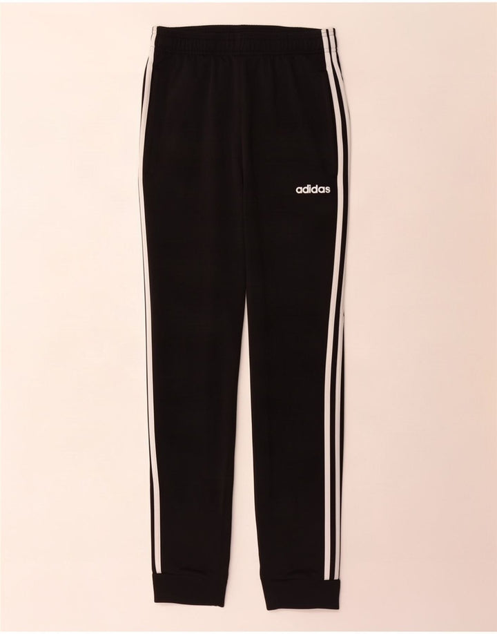 Adidas Mens Tracksuit Trousers Joggers Small Black Polyester