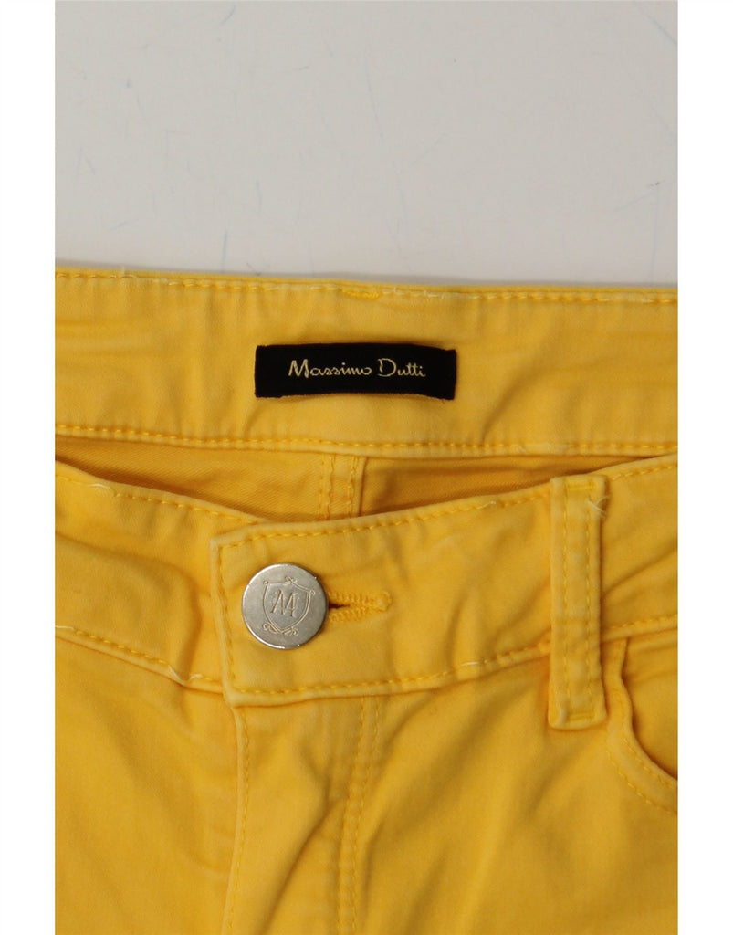 MASSIMO DUTTI Womens Skinny Casual Trousers W28 L30 Yellow Vintage Massimo Dutti and Second-Hand Massimo Dutti from Messina Hembry 