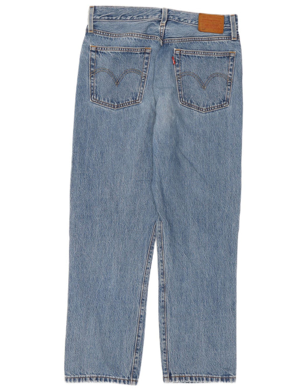 Levi's Womens 501 Straight Jeans W28 L26 Blue Cotton