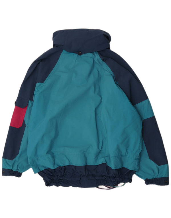 No Limits Mens Hooded Anorak Ski Jacket UK 40 Large Blue Colourblock