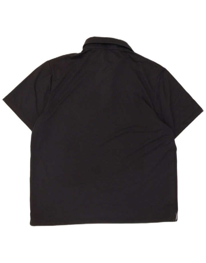 UNDER ARMOUR Mens Heat Gear Polo Shirt Large Black