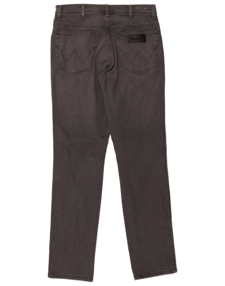 Wrangler Mens Texas Slim Jeans W32 L34 Grey Cotton