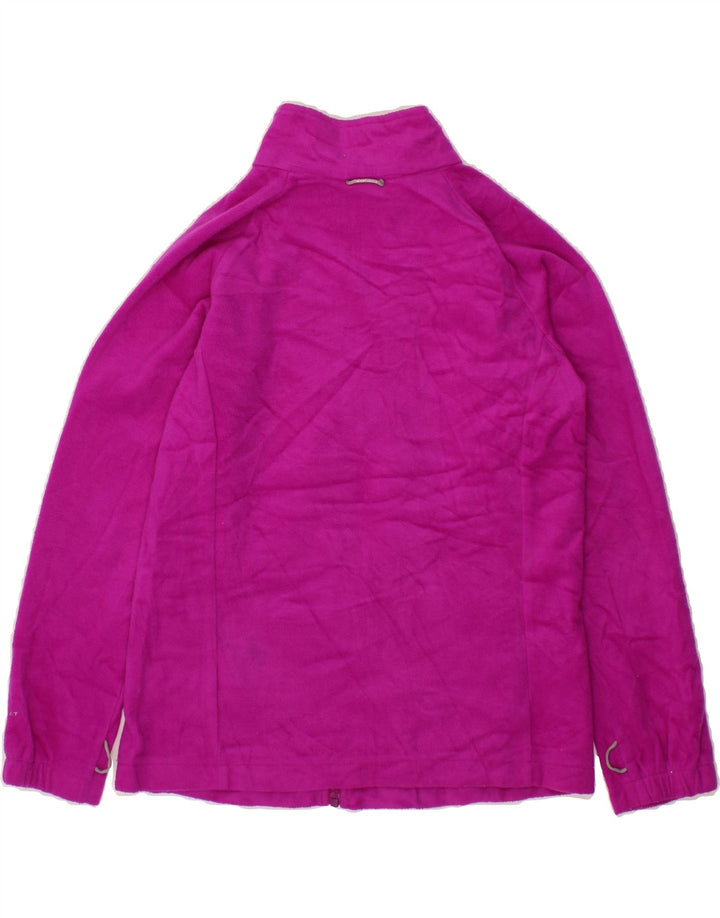 COLUMBIA Womens Fleece Jacket UK 14 Large Pink Polyester Vintage Columbia and Second-Hand Columbia from Messina Hembry 