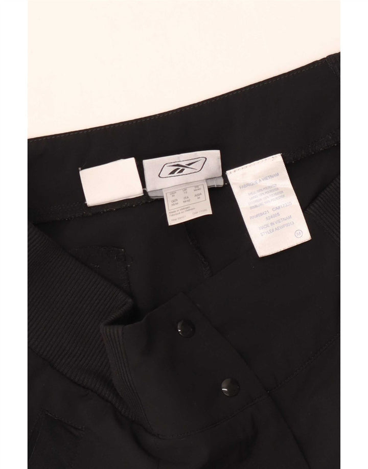 Reebok Womens Bermuda Shorts UK 12 Medium W30 Black Polyester