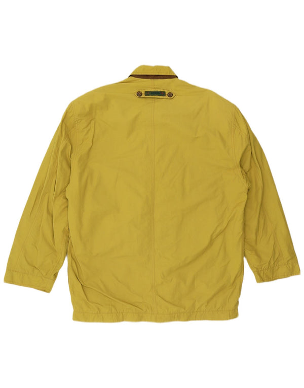 Navigare Mens Utility Jacket UK 40 Large Yellow Cotton
