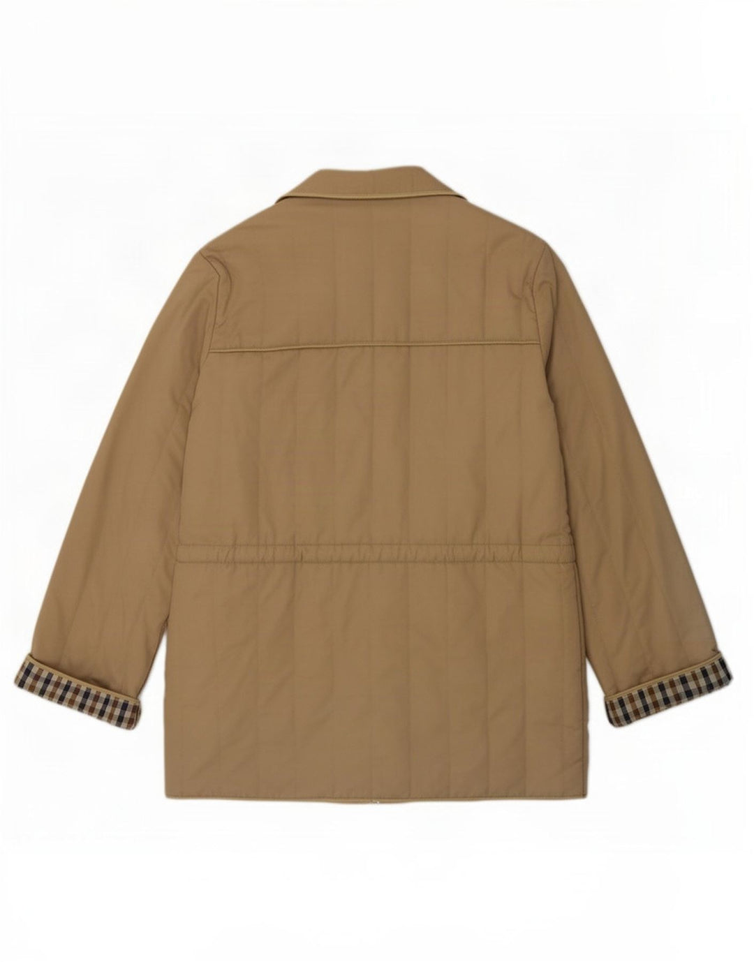Aquascutum Womens Oversized Padded Coat UK 16 Large Beige Polyester