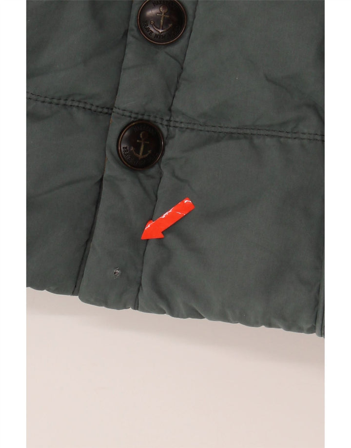 NAKETANO Womens Padded Jacket UK 6 XS Green Cotton Vintage Naketano and Second-Hand Naketano from Messina Hembry 