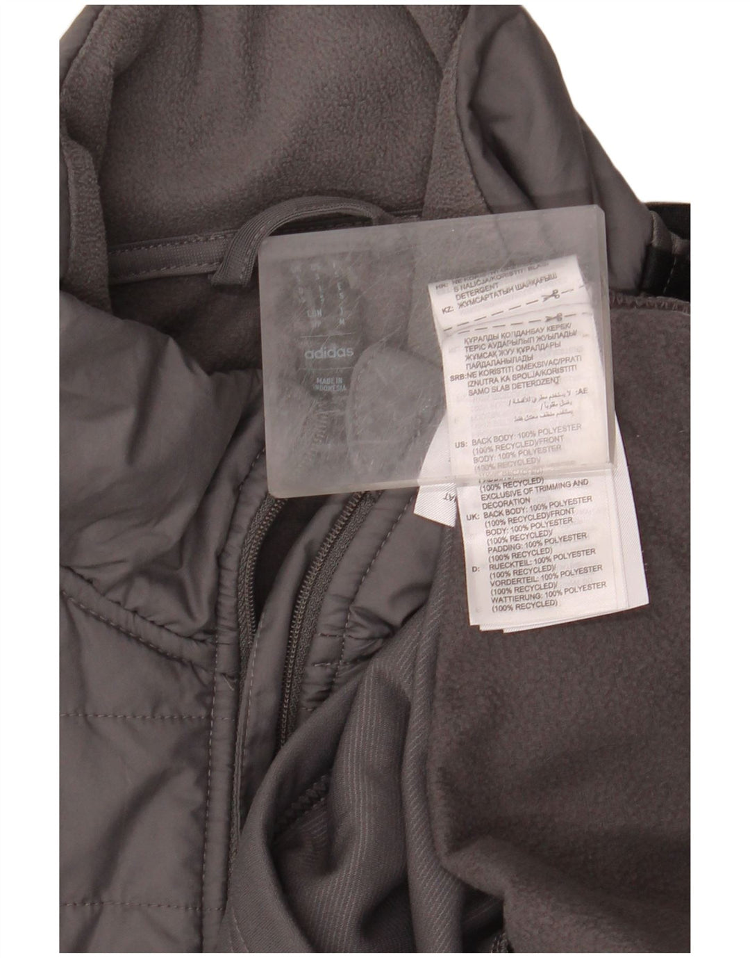 ADIDAS Mens Aeroready Zip Neck Sweatshirt Jumper Small Grey Polyester