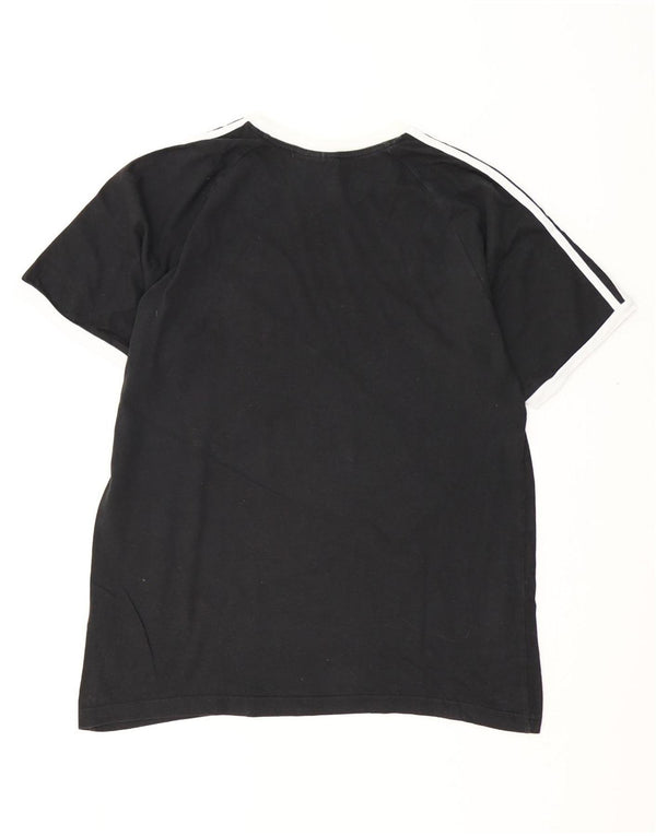 ADIDAS Mens T-Shirt Top Large Black Cotton