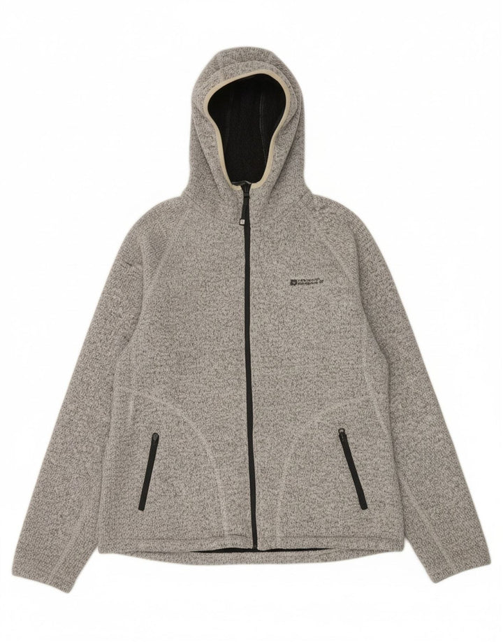 MOUNTAIN WAREHOUSE Womens Oversized Zip Hoodie Sweater UK 14 Large Grey