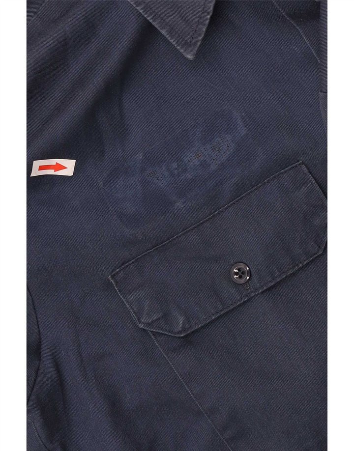 Dickies Mens Shirt Medium Navy Blue Polyester