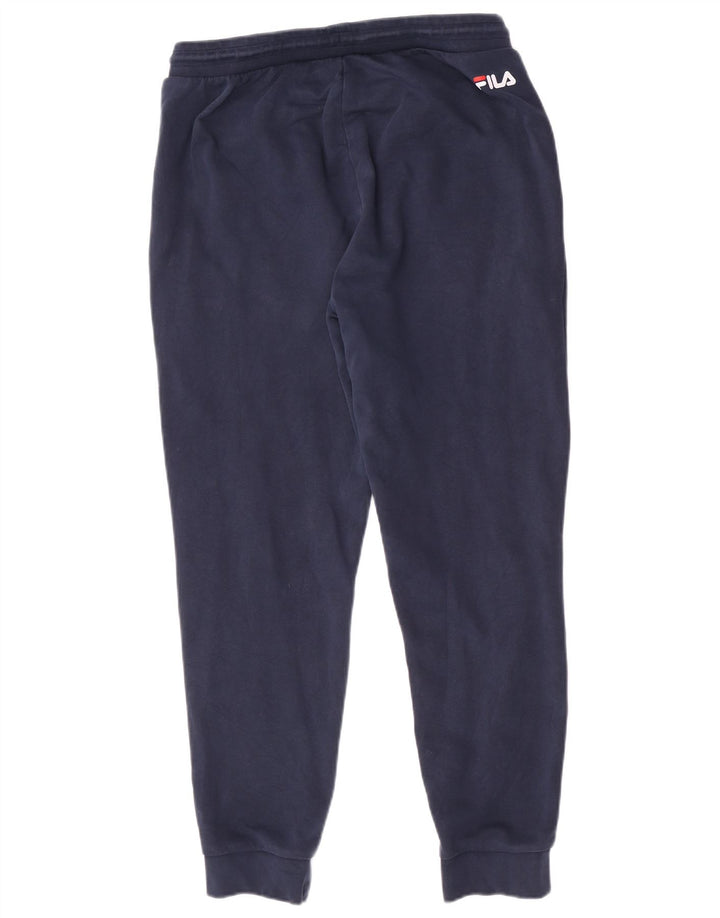 Fila Mens Tracksuit Trousers Joggers Large Navy Blue Cotton