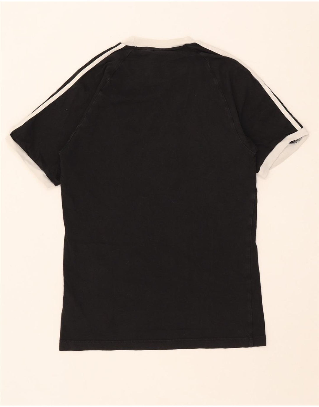 Adidas Mens T-Shirt Top Small Black Cotton