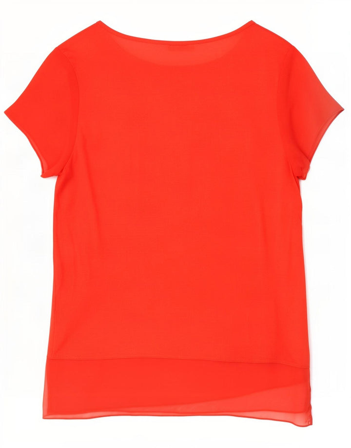Zara Womens Blouse Top UK 12 Medium Red