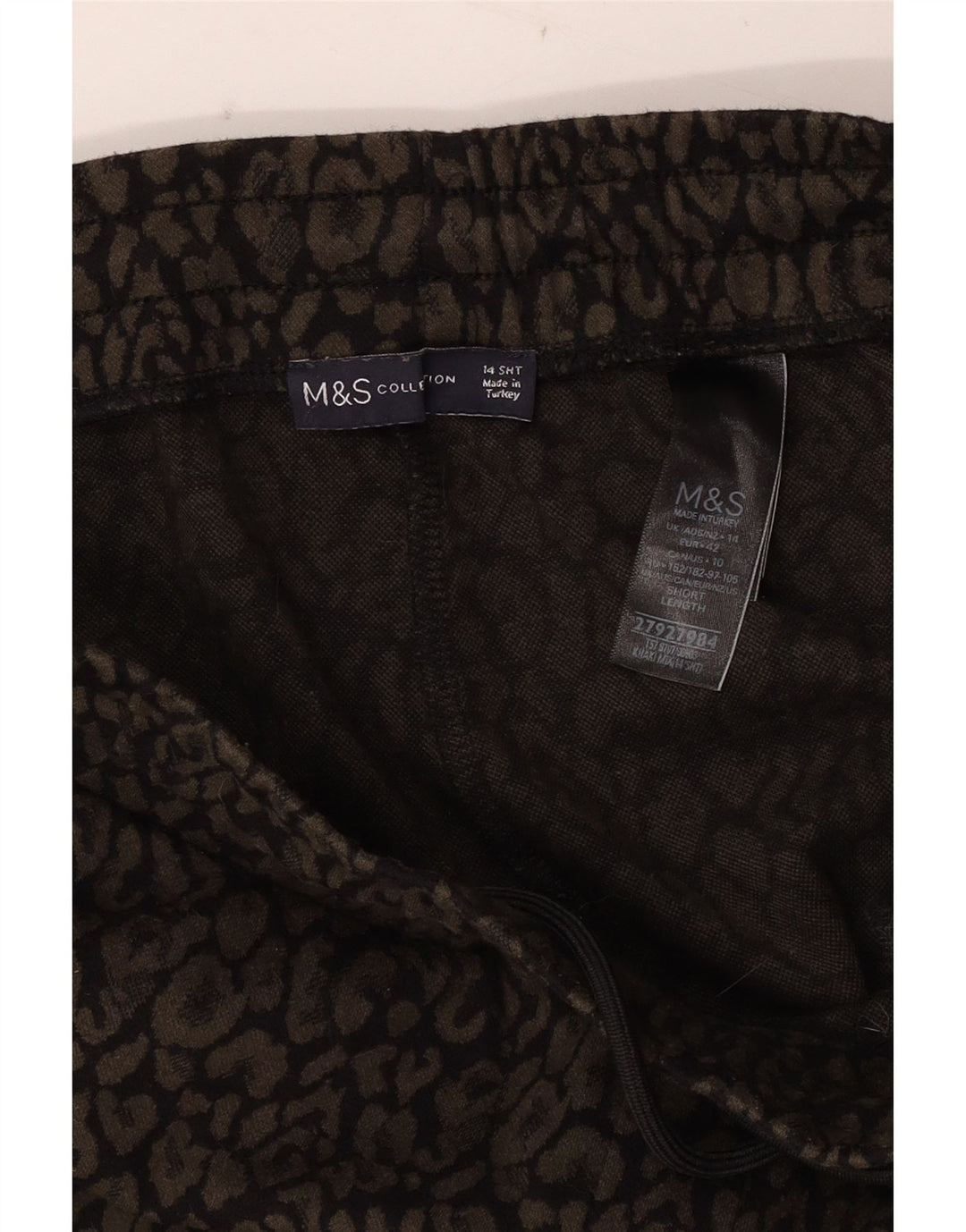Marks & Spencer Womens Tracksuit Trousers Joggers UK 14 Large Khaki