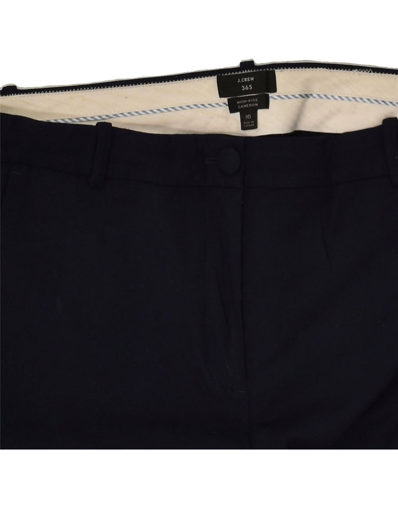 J. CREW Womens Cameron Slim Chino Trousers US 16 2XL W36 L26 Navy Blue | Vintage J. Crew | Thrift | Second-Hand J. Crew | Used Clothing | Messina Hembry 