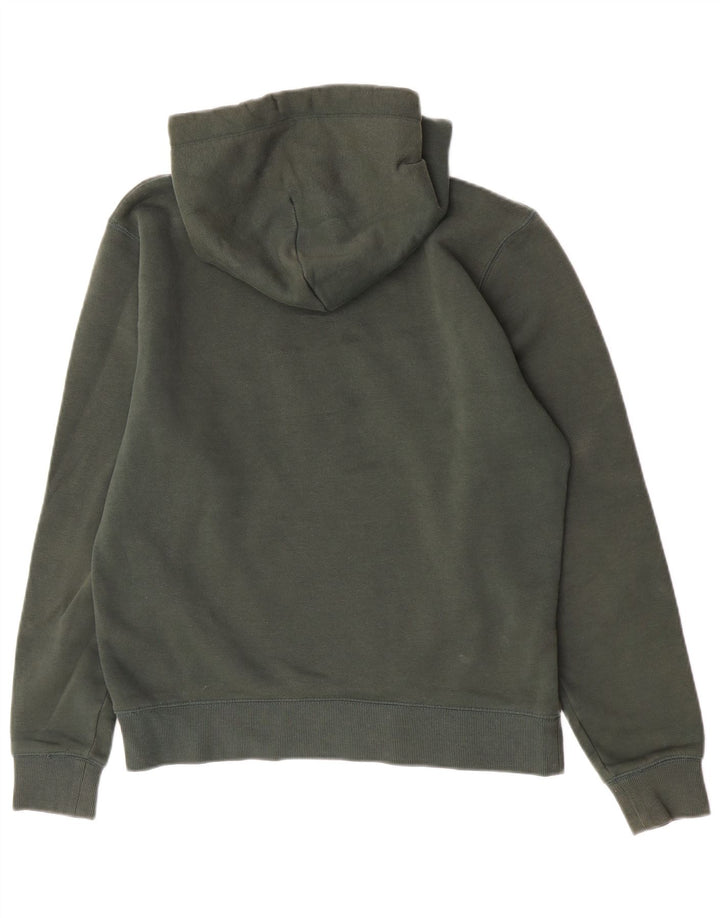 Jack Wills Mens Graphic Hoodie Jumper Medium Green Cotton