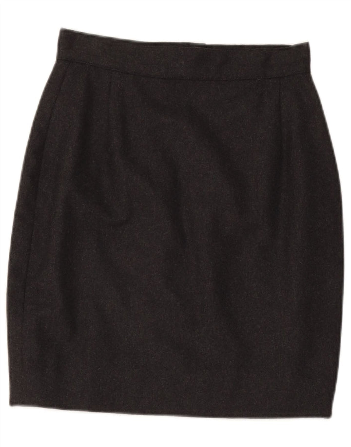 Benetton Womens Pencil Skirt W26 Small Grey
