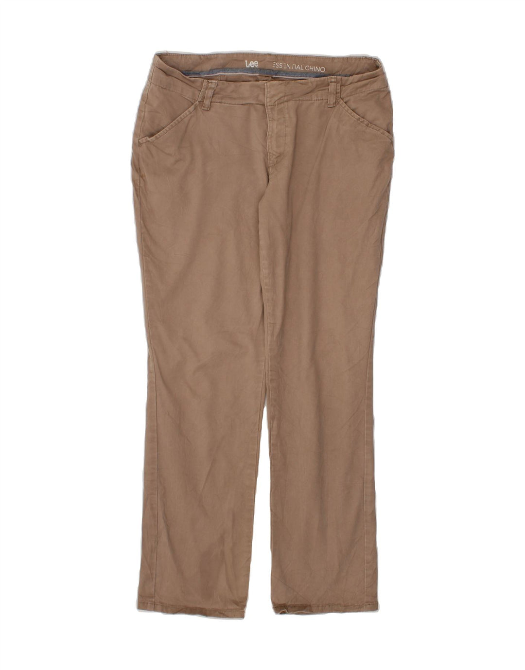 LEE Womens Straight Chino Trousers US 8 Medium W32 L29 Brown Cotton Vintage Lee and Second-Hand Lee from Messina Hembry 