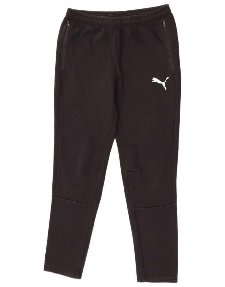 Puma Mens Tracksuit Trousers Medium  Black Cotton