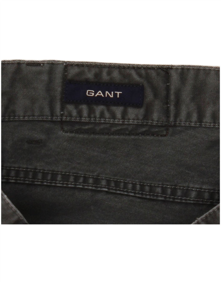 Gant Womens Jason Regular Straight Jeans W34 L30 Grey Cotton