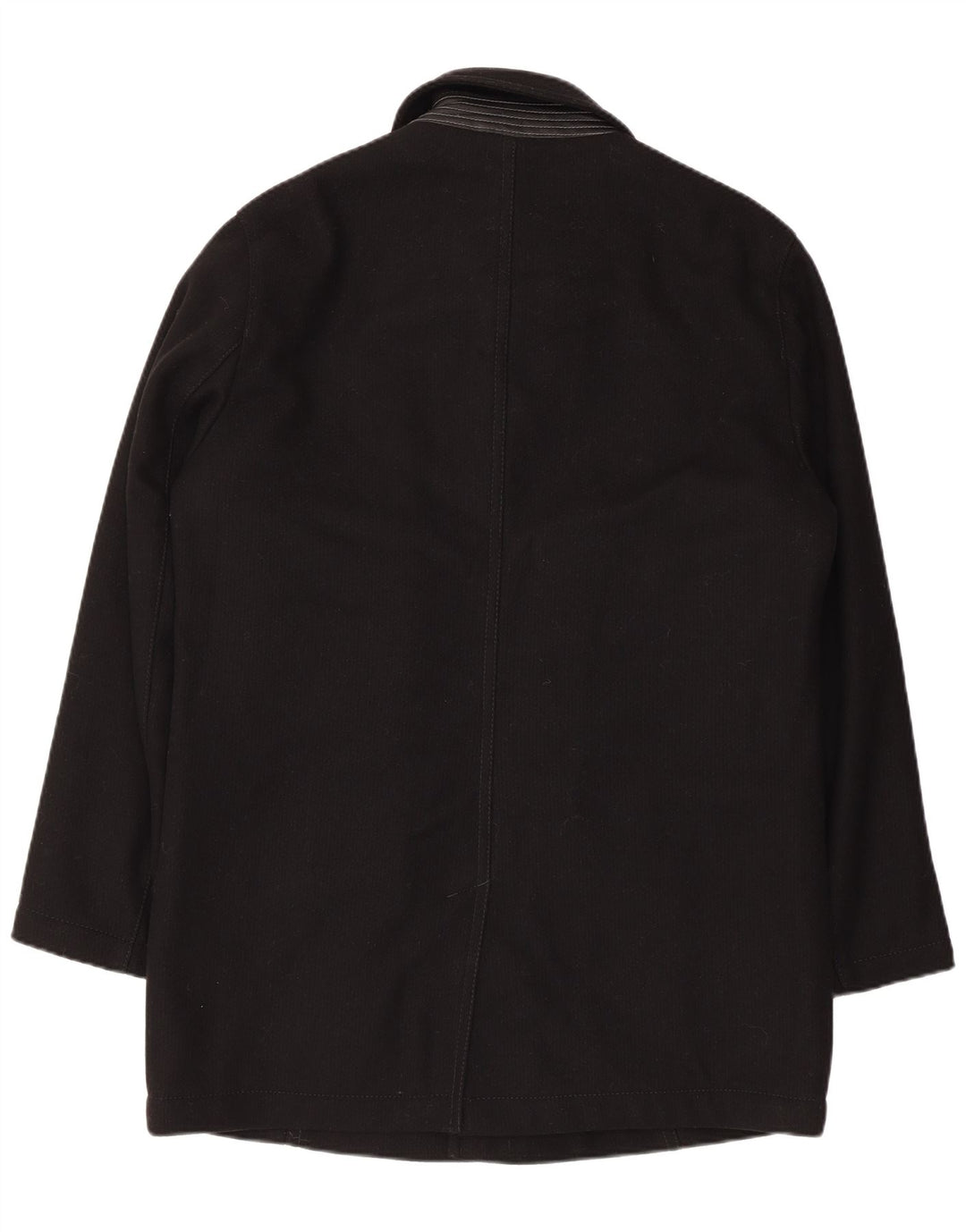 Bugatti Mens Overcoat IT 48 Medium Black Wool