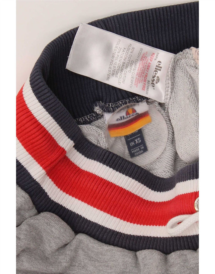 Ellesse Mens Graphic Sport Shorts XS Grey Cotton