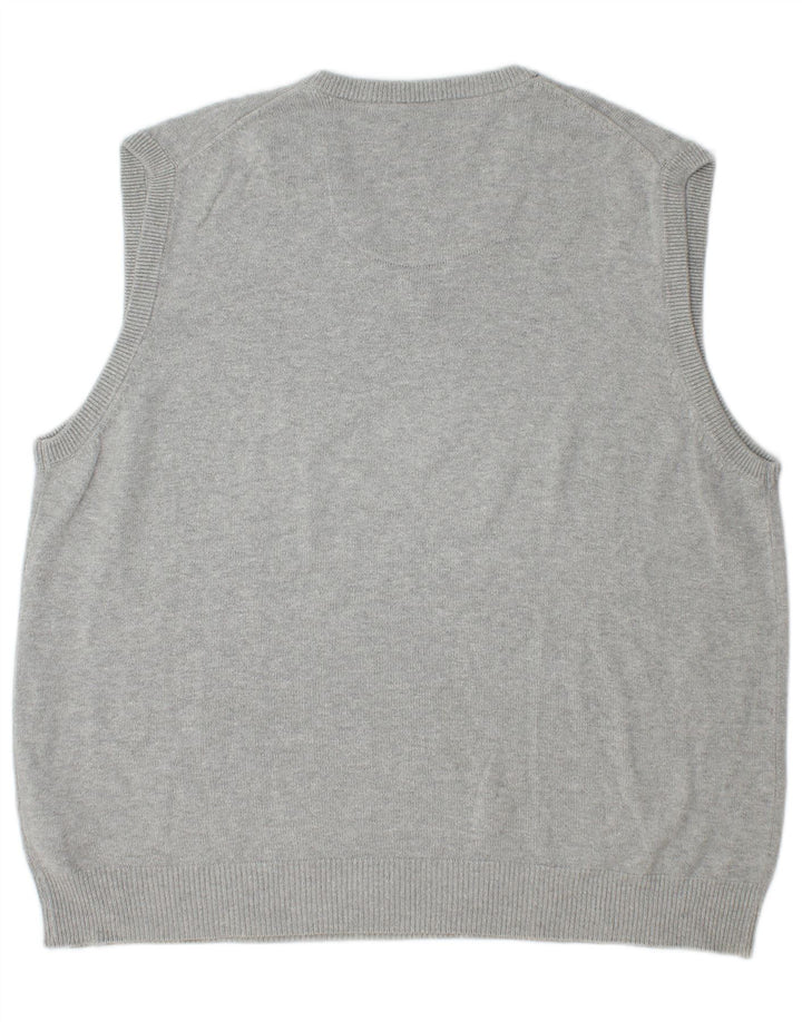 Marks & Spencer Mens Blue Harbour Vest Tank Top Large Grey Cotton