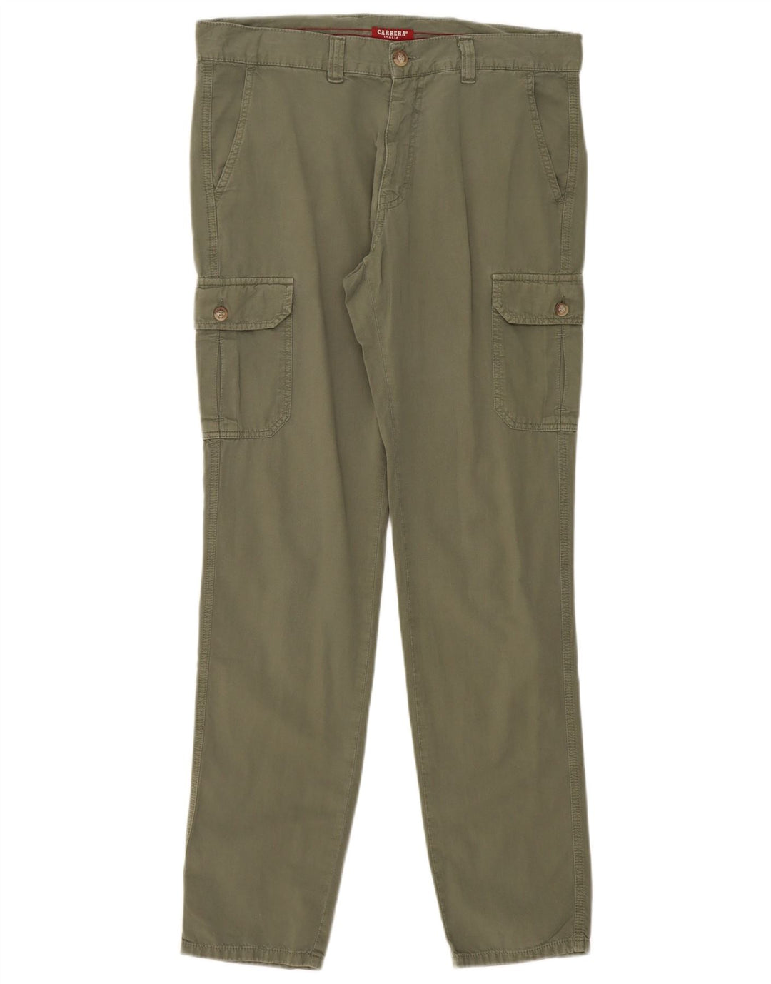 CARRERA Mens VERONA Regular Fit Cargo Trousers IT 46 Medium W33 L33 Khaki