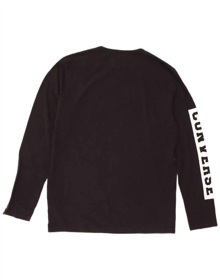 Converse Mens Graphic Top Long Sleeve 2XL Black Cotton