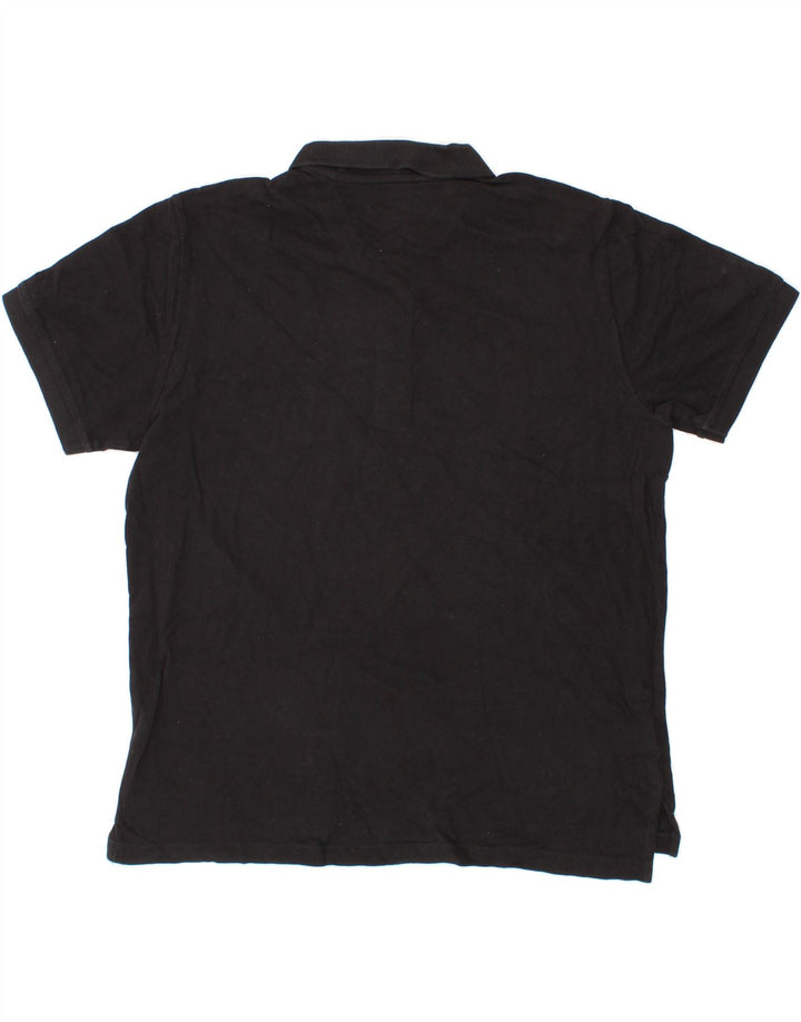 EDDIE BAUER Mens Polo Shirt XL Black Cotton Vintage Eddie Bauer and Second-Hand Eddie Bauer from Messina Hembry 