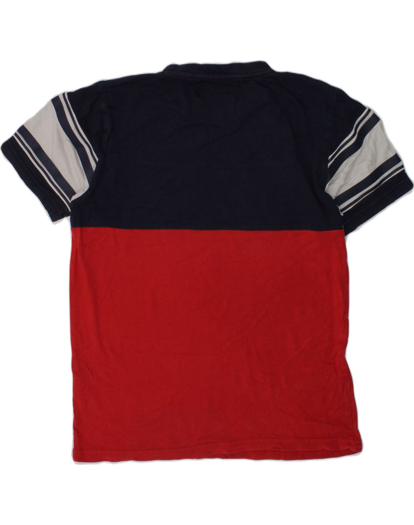 FILA Boys T-Shirt Top 13-14 Years Red Colourblock Cotton | Vintage Fila | Thrift | Second-Hand Fila | Used Clothing | Messina Hembry 