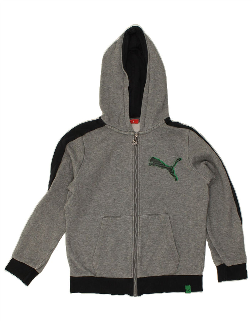 PUMA Boys Zip Hoodie Sweater 11-12 Years Grey Cotton | Vintage Puma | Thrift | Second-Hand Puma | Used Clothing | Messina Hembry 