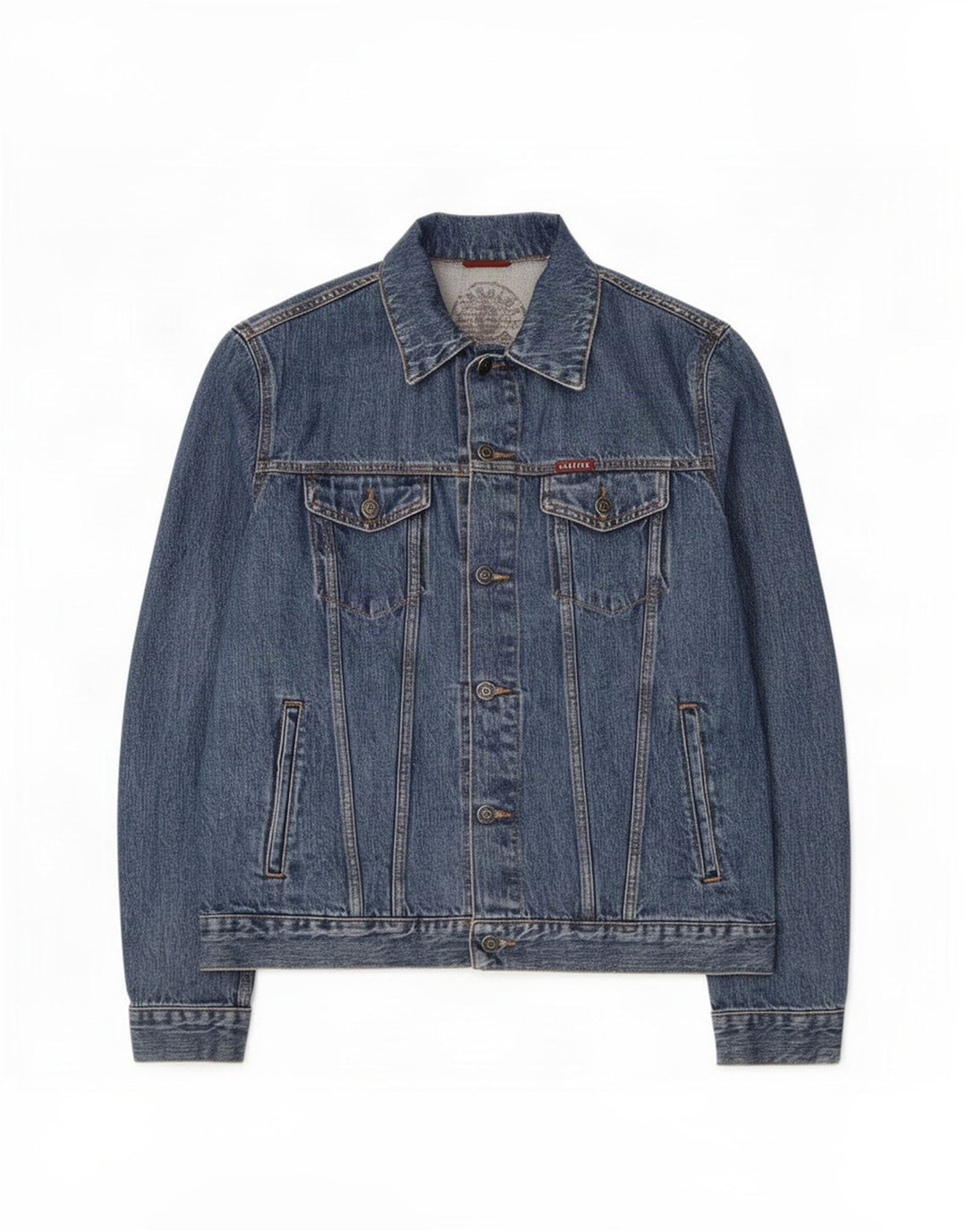 Carrera Mens 450 Denim Jacket UK 38 Medium Blue Cotton
