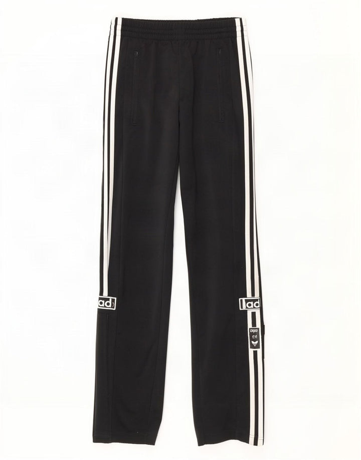 Adidas Mens Graphic Tracksuit Trousers XS Black Polyester