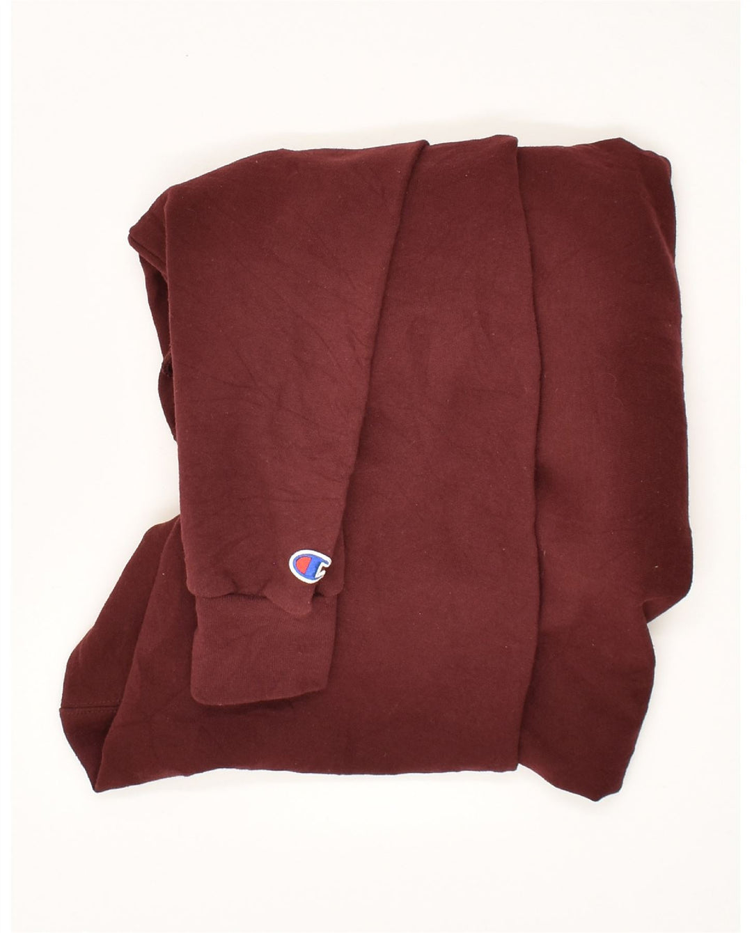 CHAMPION Mens Graphic Hoodie Jumper Small Maroon Cotton Vintage Champion and Second-Hand Champion from Messina Hembry 