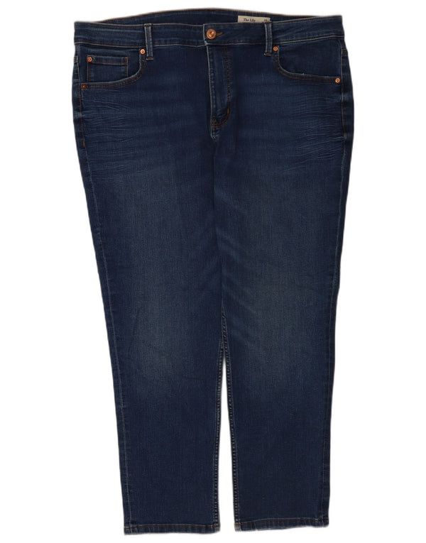 Marks & Spencer Womens The Lily Slim Jeans UK 20 2XL W40 L26 Blue Cotton