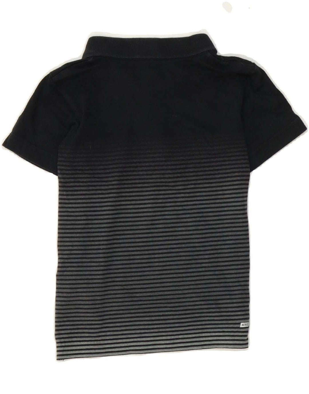 HURLEY Boys Polo Shirt 5-6 Years Medium  Grey Striped Cotton Vintage Hurley and Second-Hand Hurley from Messina Hembry 