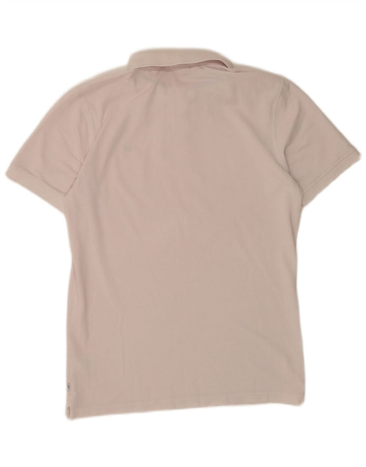 Calvin Klein Mens Polo Shirt Small Pink Cotton